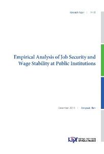 14-19 Empircal Analysis of Job Security and Wage Stability at public Institutons